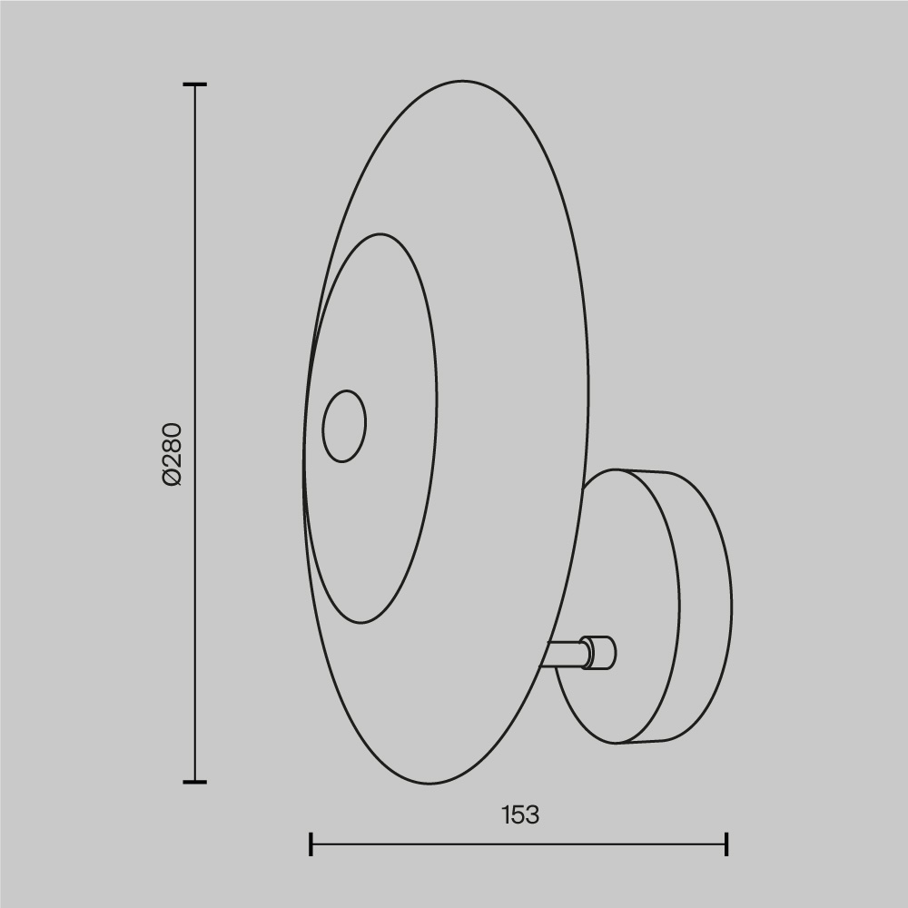 Настенный светильник (бра) Aster E14х1 40Вт Настенный светильник (бра) Maytoni MOD007WL-01G — изображение 2