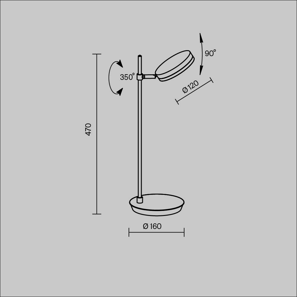 Настольный светильник Fad 3000К 8Вт Настольный светильник Maytoni MOD070TL-L8B3K — изображение 3