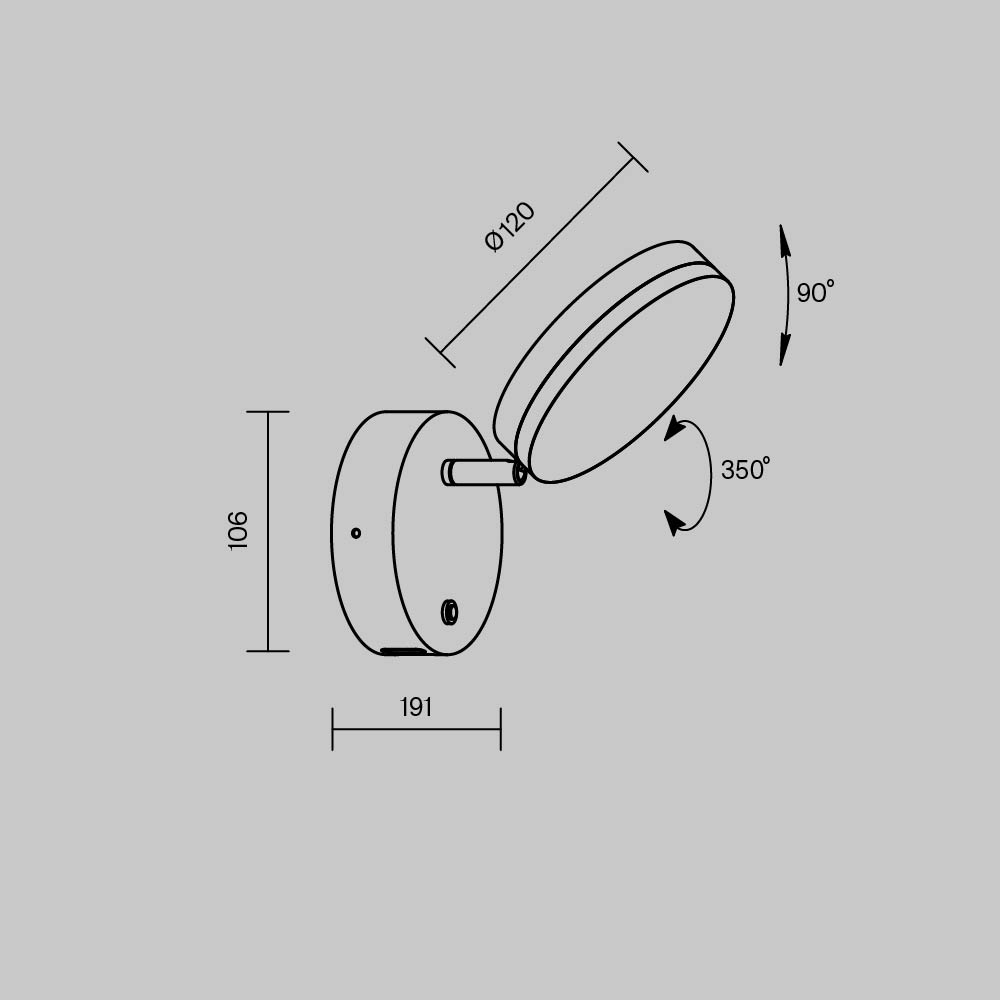 Настенный светильник (бра) Fad 3000К 6Вт Настенный светильник (бра) Maytoni MOD070WL-L8W3K — изображение 2