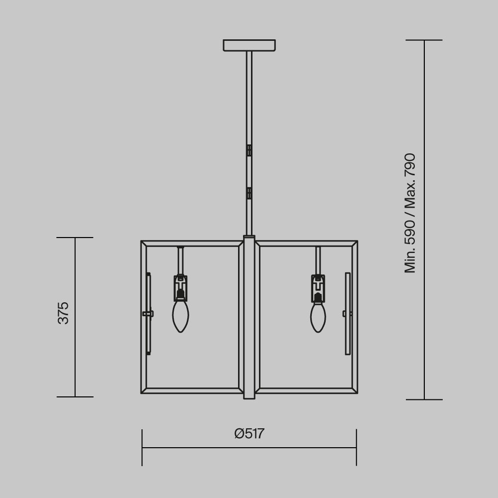 Подвесной светильник Marmo E14х6 Подвесной светильник Maytoni MOD099PL-06G — изображение 2