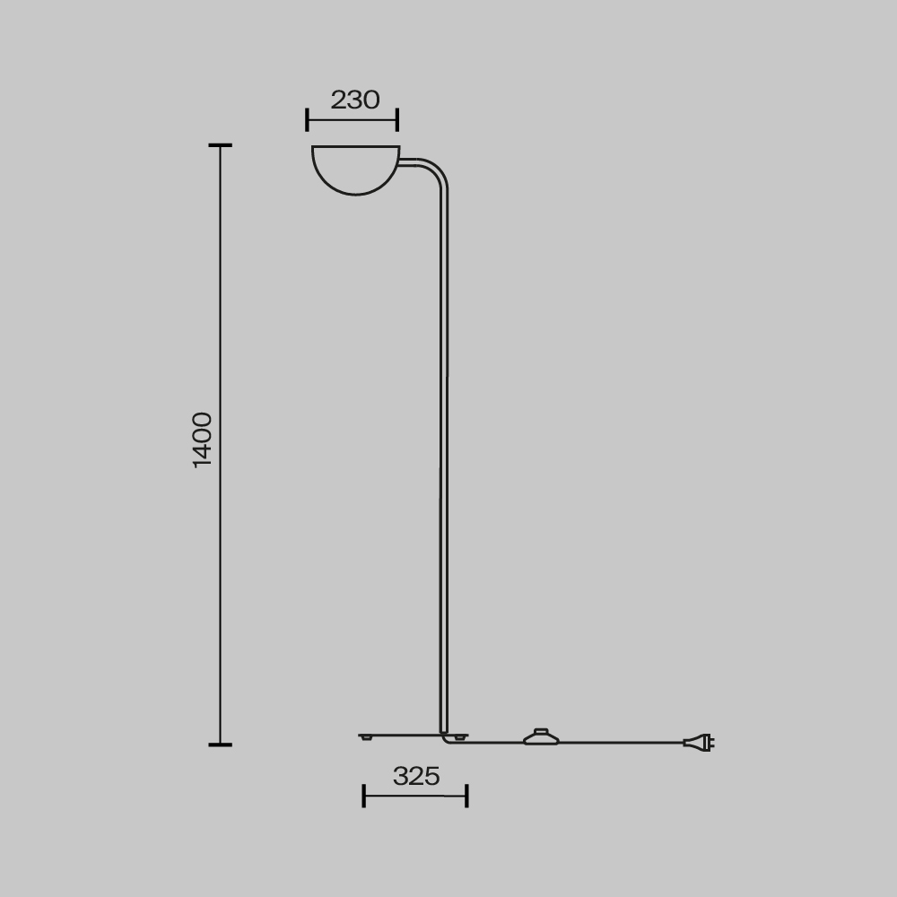 Напольный светильник (торшер) Mollis G9х1 28Вт Напольный светильник (торшер) Maytoni MOD126FL-01B — изображение 2