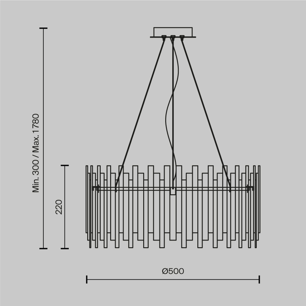 Подвесной светильник Coliseo E27х6 Подвесной светильник Maytoni MOD136PL-06BS — изображение 2