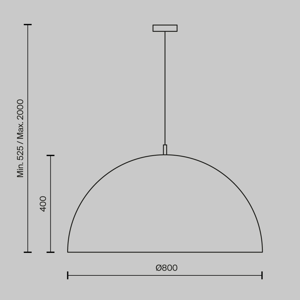 Подвесной светильник Dome E27х5 Подвесной светильник Maytoni MOD169PL-05GB1 — изображение 2