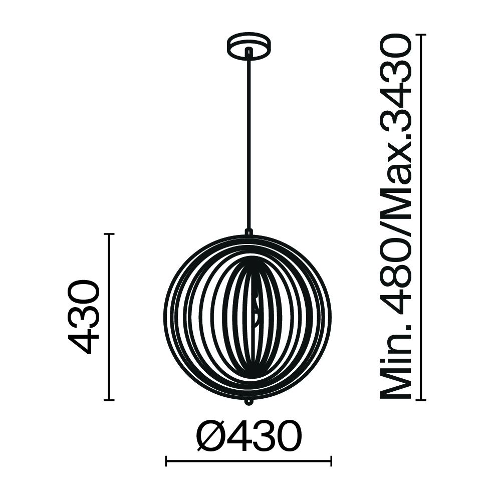 Подвесной светильник Roots E27х1 Подвесной светильник Maytoni MOD197PL-01W — изображение 2