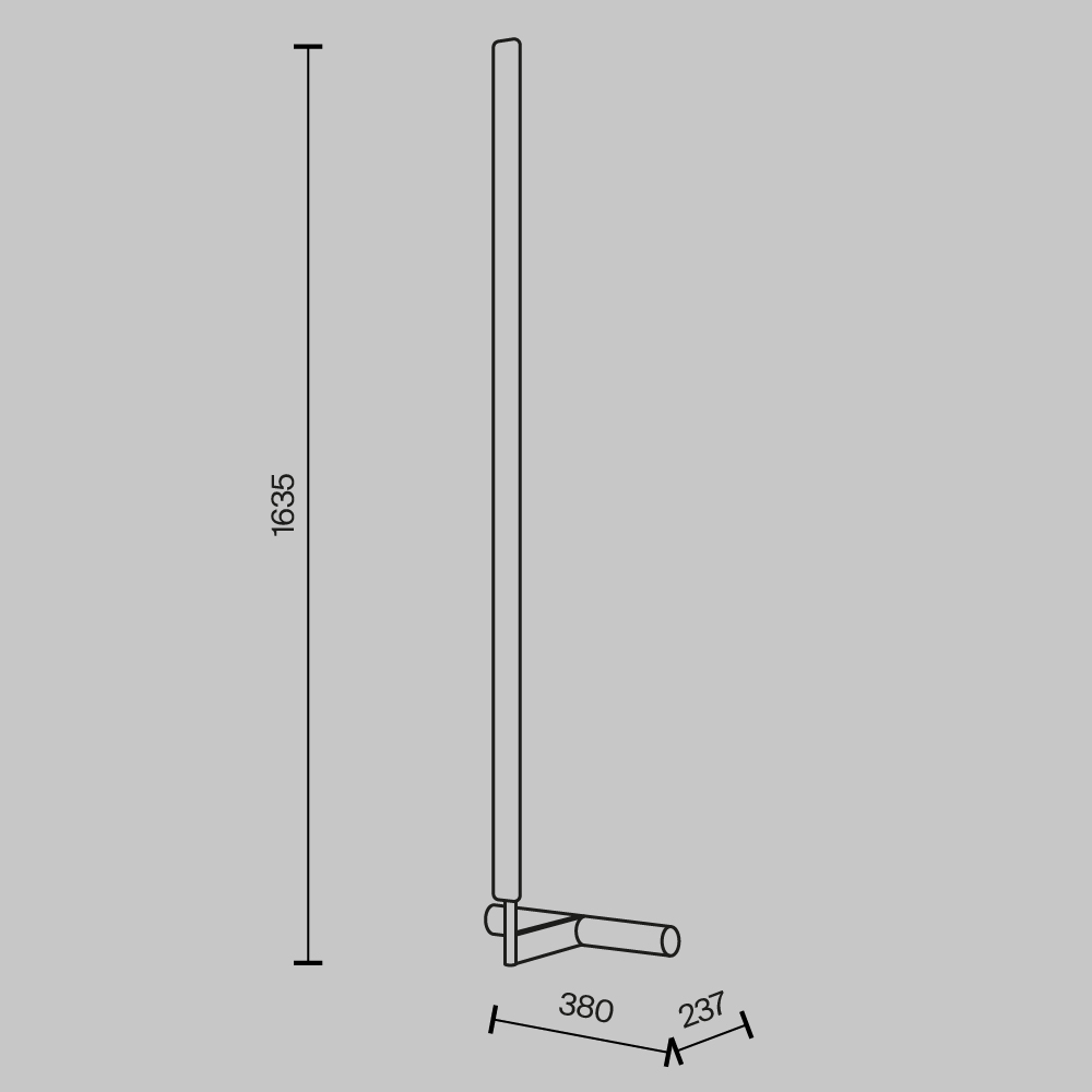 Напольный светильник (торшер) Combo 3000-6000K 20Вт Напольный светильник (торшер) Maytoni MOD214FL-L20B3K1 — изображение 4