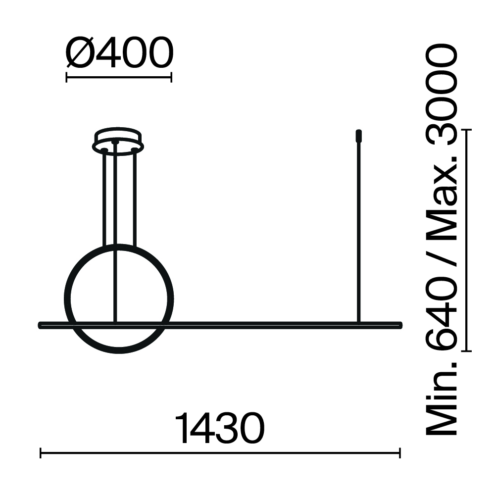 Подвесной светильник Halo 2600-3500К 40Вт Подвесной светильник Maytoni MOD247PL-L49BSK — изображение 2