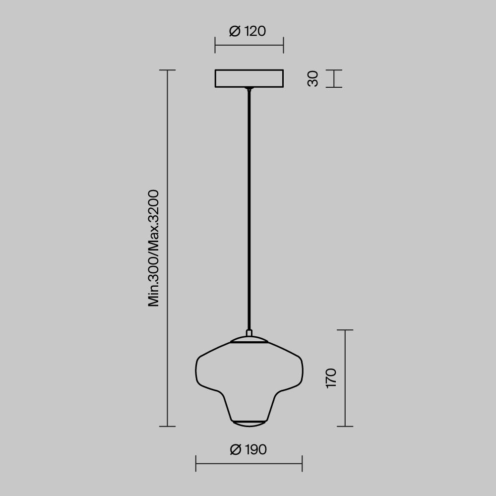 Подвесной светильник Sirocco 3000K 6Вт Подвесной светильник Maytoni MOD359PL-L6BS3K1 — изображение 3