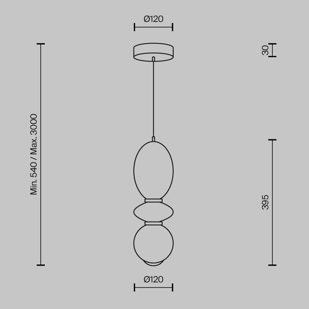 Подвесной светильник Brosche 3000K 12Вт Подвесной светильник Maytoni MOD362PL-L10BG3K — изображение 2