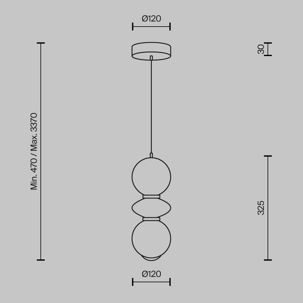Подвесной светильник Brosche 3000K 10Вт Подвесной светильник Maytoni MOD362PL-L10GR3K — изображение 2