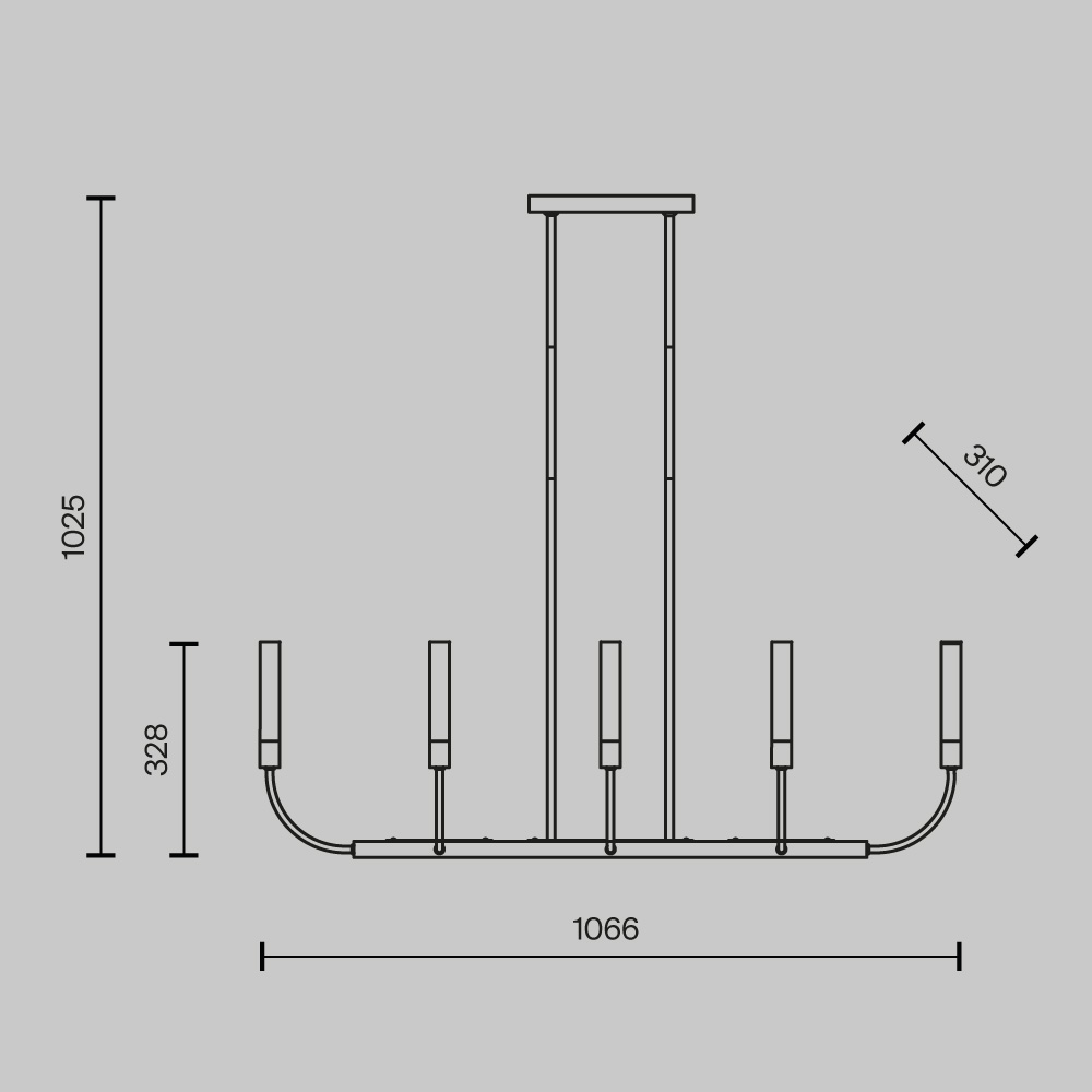 Потолочный светильник Deja Vu G9х8 Потолочный светильник Maytoni MOD423CL-08C — изображение 2