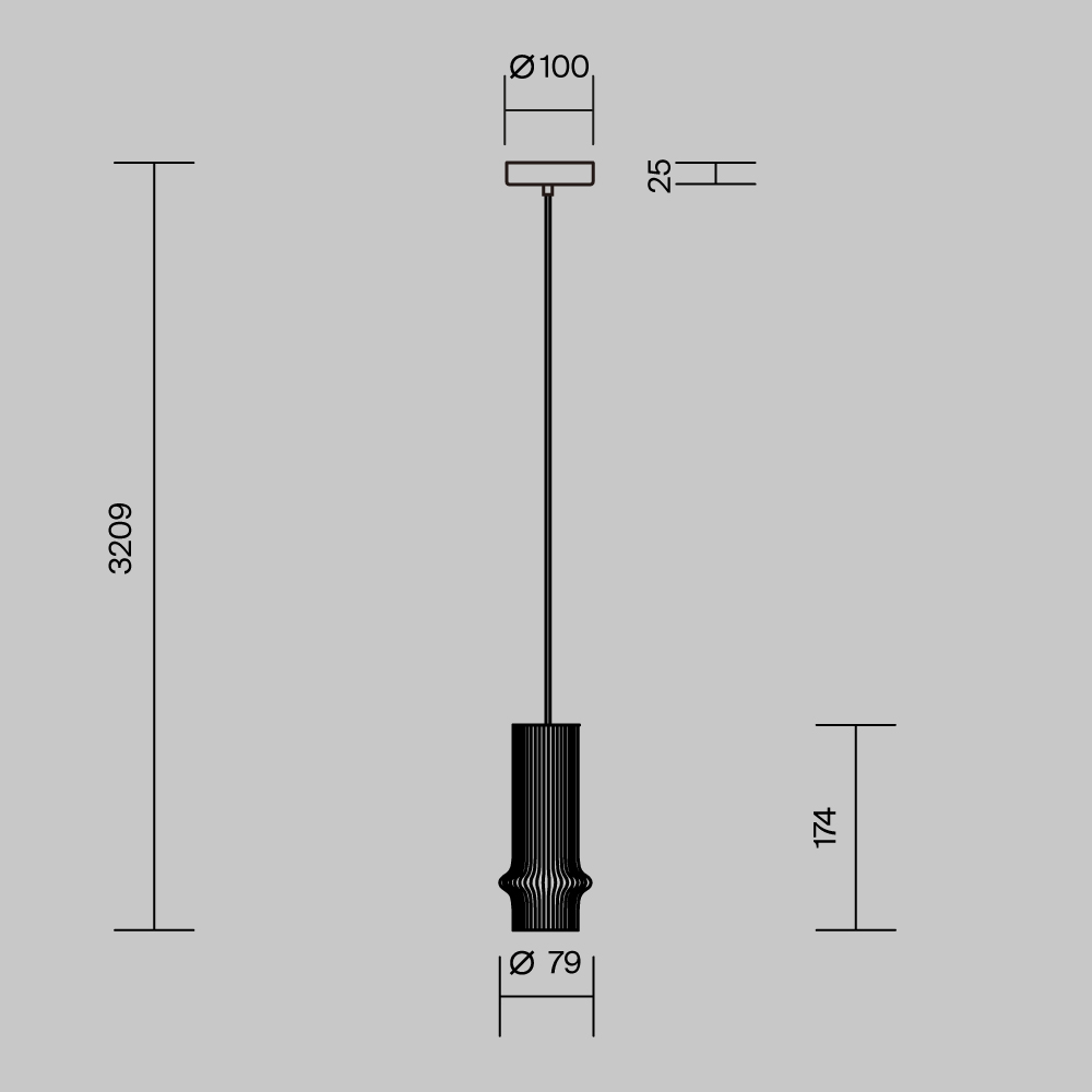 Подвесной светильник Pilastro 3000K 6Вт Подвесной светильник Maytoni MOD430PL-L5W3K1 — изображение 3