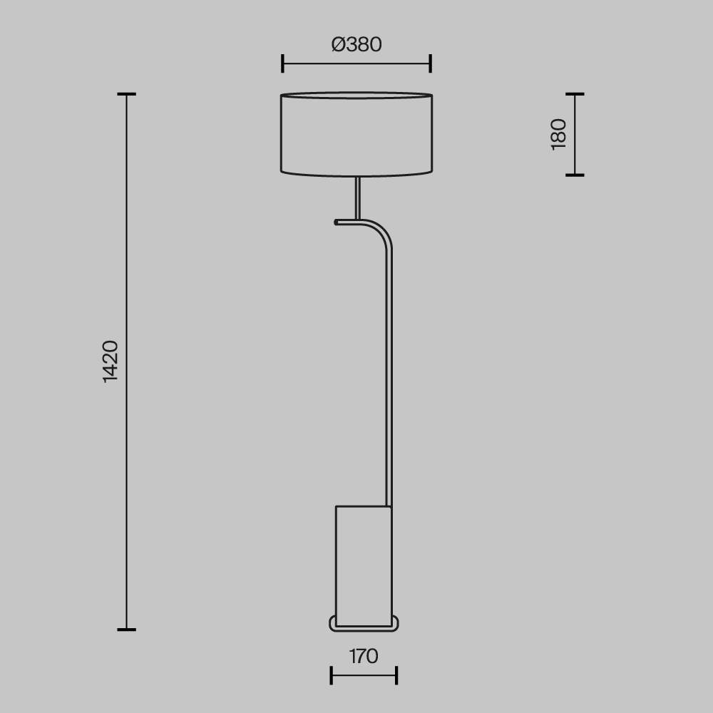 Напольный светильник (торшер) Glamping E14x3 Напольный светильник (торшер) Maytoni MOD437FL-03B — изображение 4