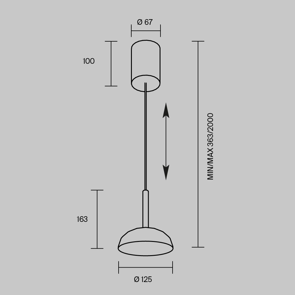 Подвесной светильник Vita 3000К 10Вт Подвесной светильник Maytoni MOD451PL-L8B3K — изображение 4