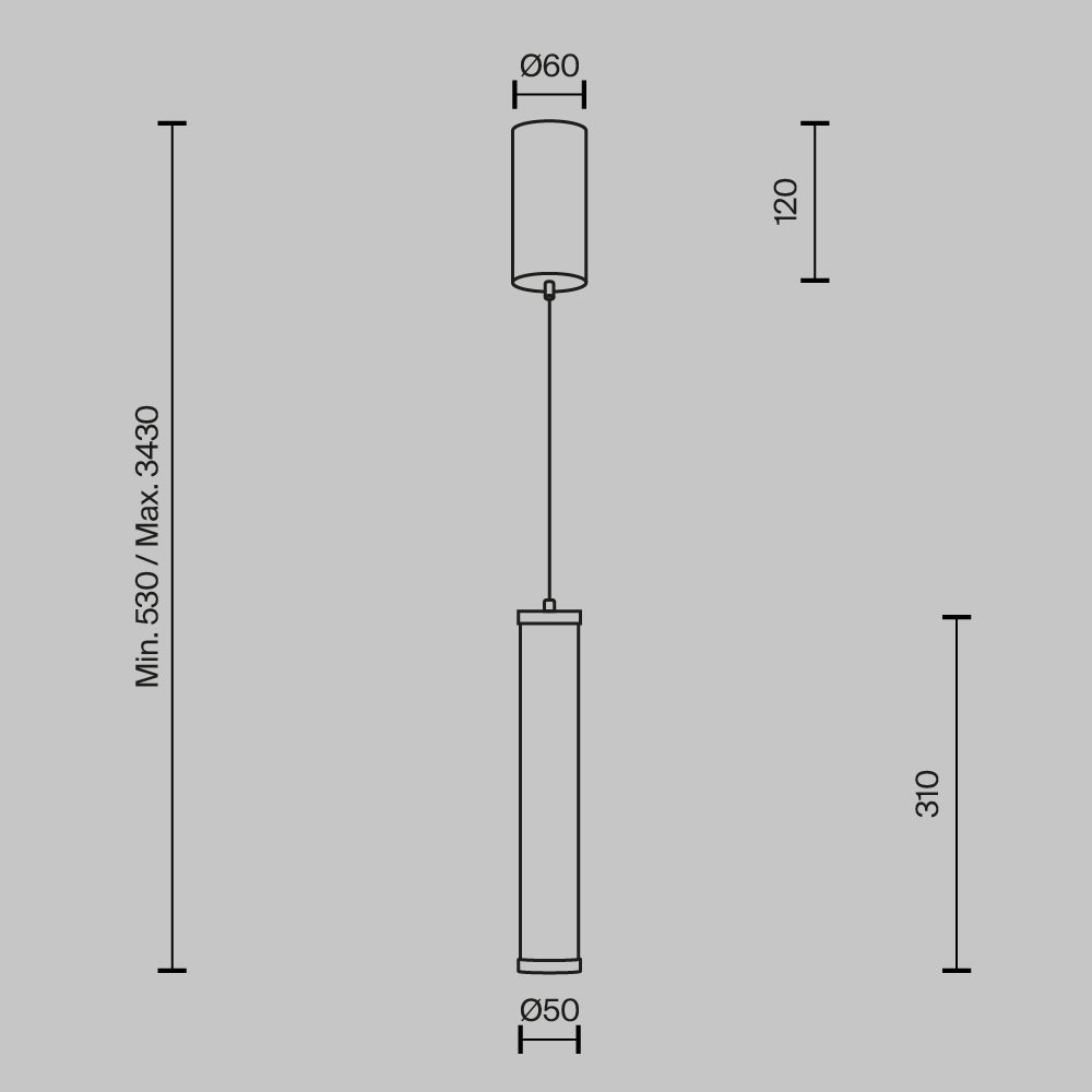 Подвесной светильник Yora 2700-4000К 8Вт Подвесной светильник Maytoni MOD464PL-L8BSK — изображение 4