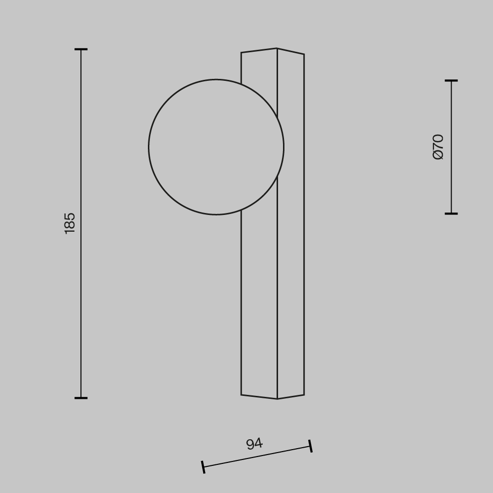 Настенный светильник (бра) Yora 3000К 3Вт Настенный светильник (бра) Maytoni MOD464WL-L3BS3K — изображение 3