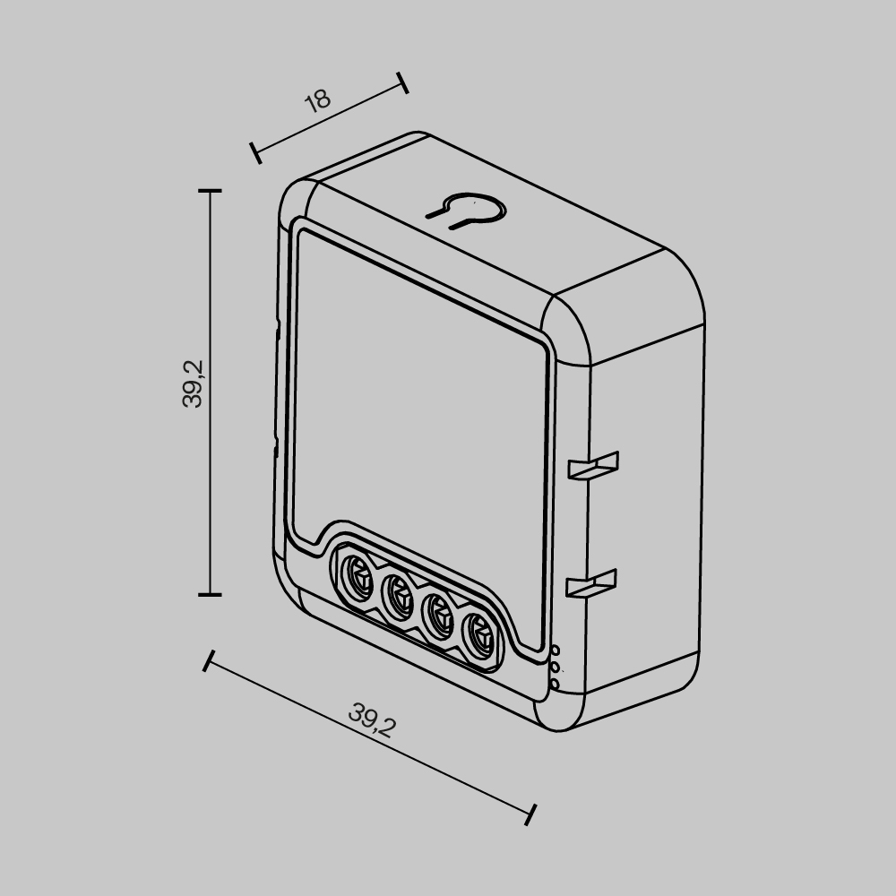 Wi-Fi выключатель одноканальный 250Вт Выключатель Lighting control MS007 — изображение 2
