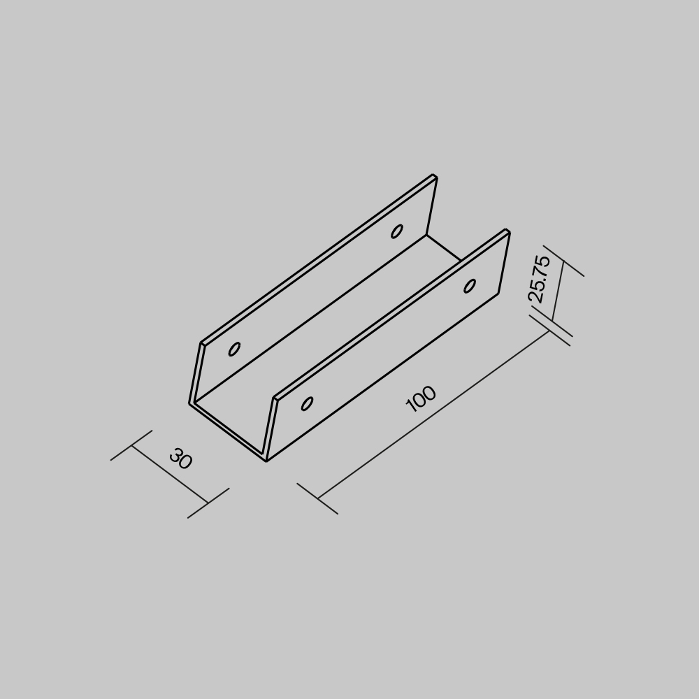 Коннектор прямой для профиля Elasity IP черный Комплектующие для профиля Outdoor O-TR001-SC180 — изображение 4