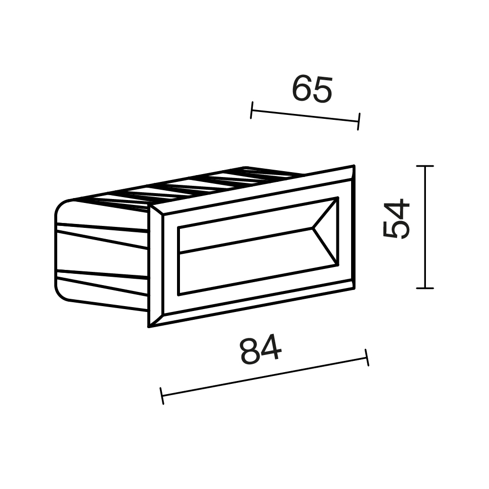 Подсветка для лестниц Bosca 3000К 3Вт IP 65 Подсветка для лестниц Outdoor O045SL-L3B3K — изображение 3