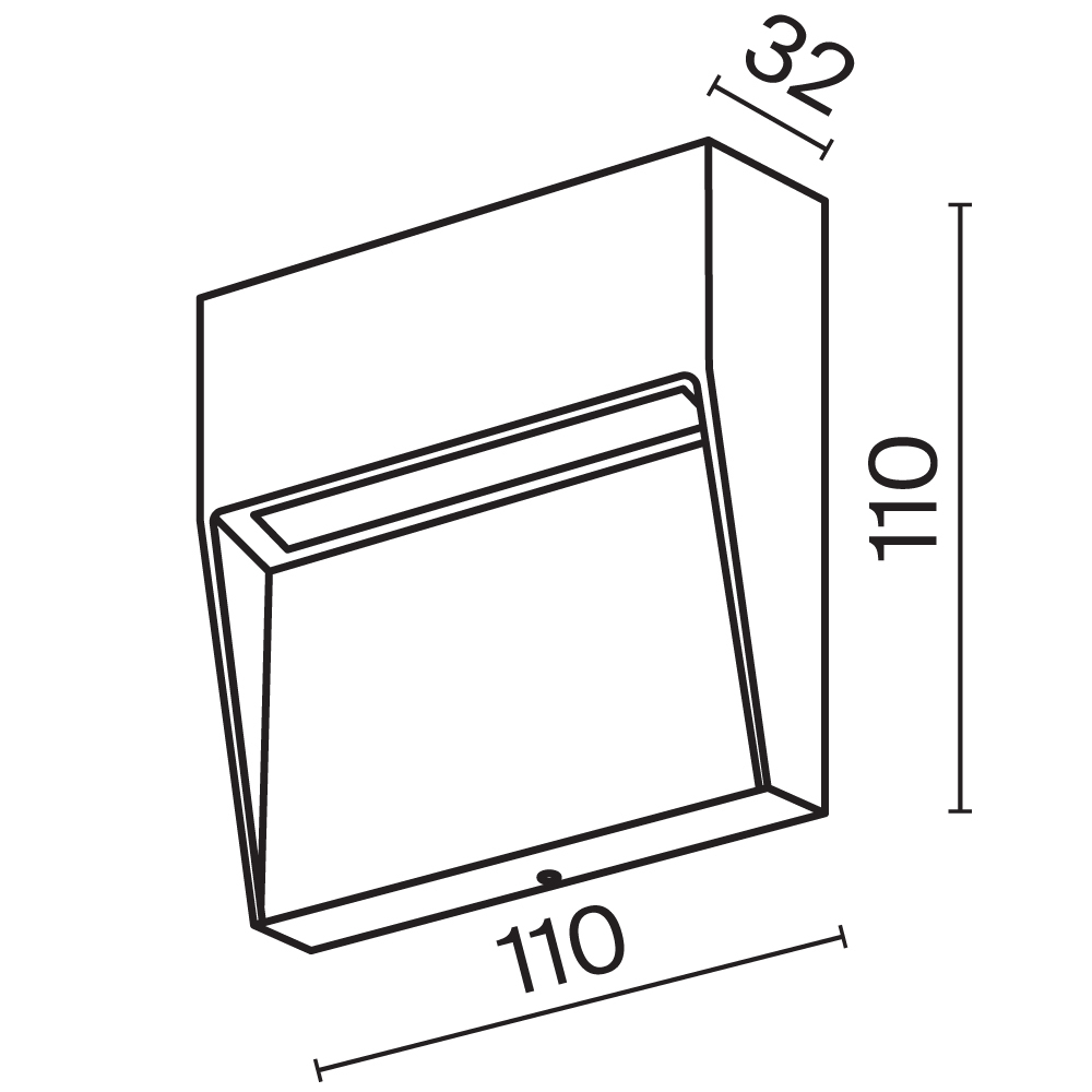 Подсветка для лестниц Mane 3000K 3Вт IP 54 Подсветка для лестниц Outdoor O047SL-L3B3K — изображение 2