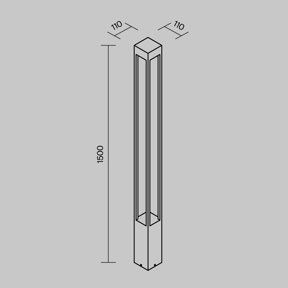 Садово-парковый светильник Elbe 3000К 20Вт IP 65 Садово-парковый светильник Outdoor O424FL-L20GF — изображение 2