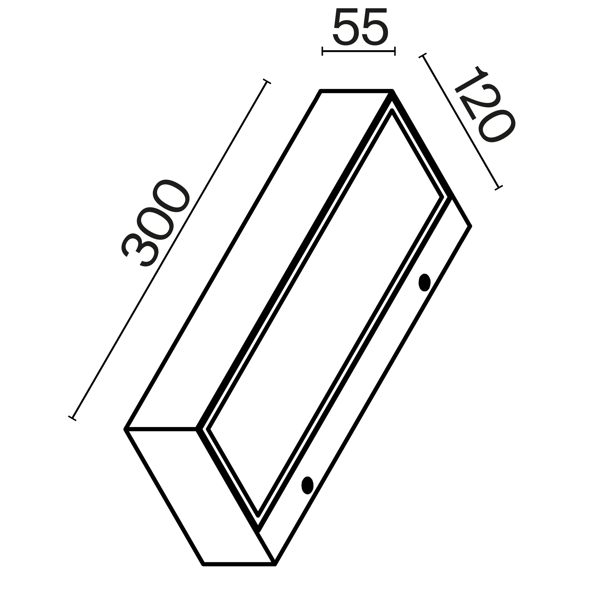 Настенный светильник (бра) Lot 3000K 20Вт IP 65 Уличный настенный светильник Outdoor O428WL-L20GF3K — изображение 2