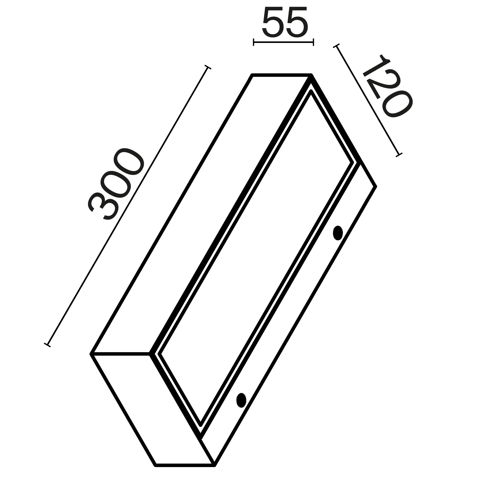 Настенный светильник (бра) Lot 3000K 20Вт IP 65 Уличный настенный светильник Outdoor O428WL-L20W3K — изображение 3