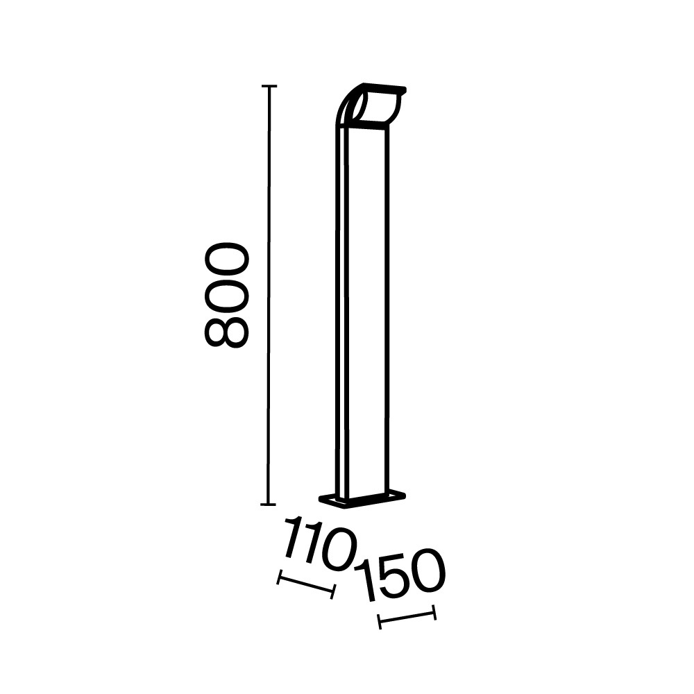 Ландшафтный светильник Stock 3000K 7Вт IP 65 Ландшафтный светильник Outdoor O446FL-L7GF3K — изображение 3