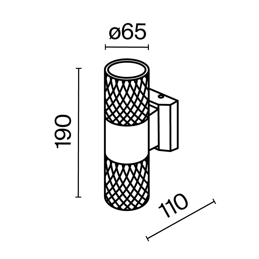 Настенный светильник (бра) Bowery GU10x2 50Вт IP 54 Уличный настенный светильник Outdoor O583WL-02W — изображение 2