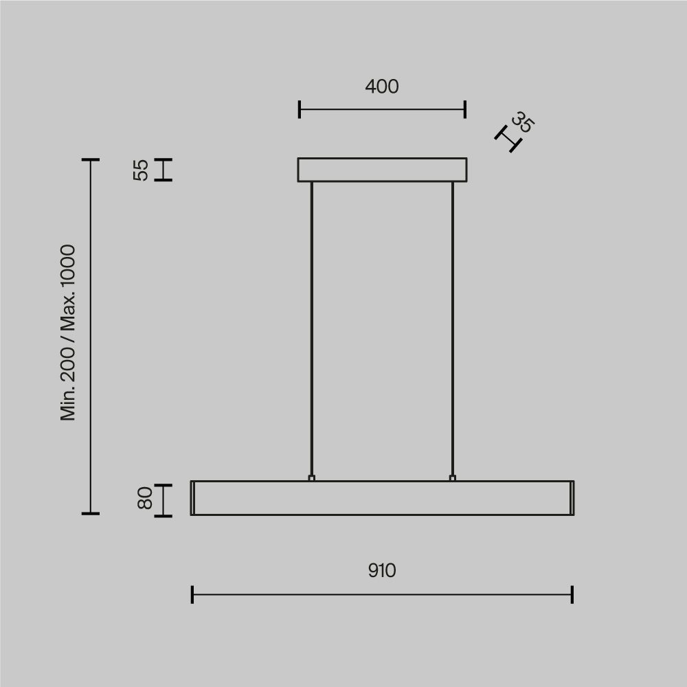 Подвесной светильник Step 4000K 1x23Вт 120° Подвесной светильник Technical P010PL-L23G4K — изображение 4