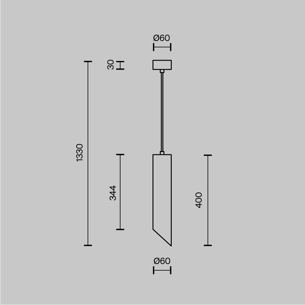 Подвесной светильник Lipari GU10 1x10Вт Подвесной светильник Technical P044PL-01-40GU10-W — изображение 3