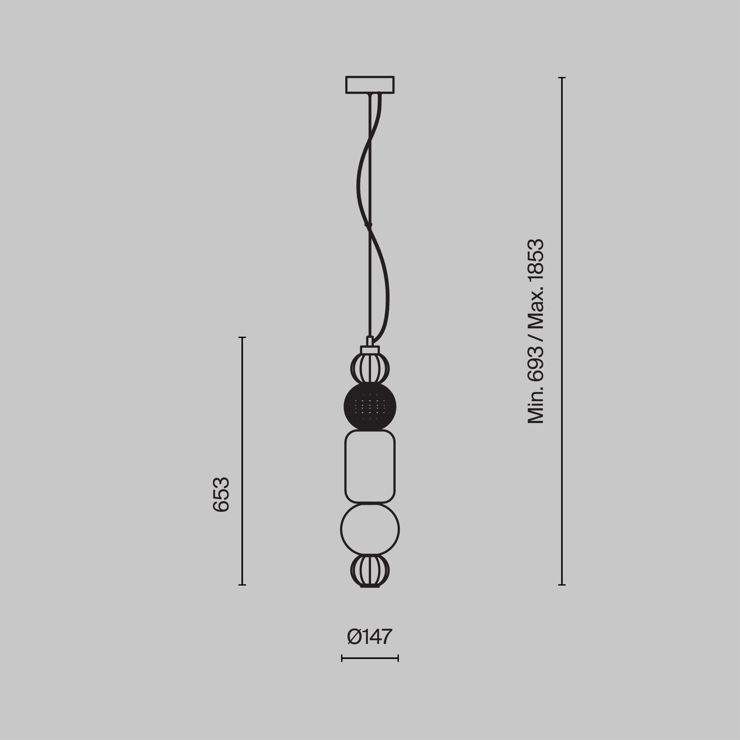 Подвесной светильник Collar 3000K 35Вт Подвесной светильник Maytoni P069PL-L35G3K — изображение 3