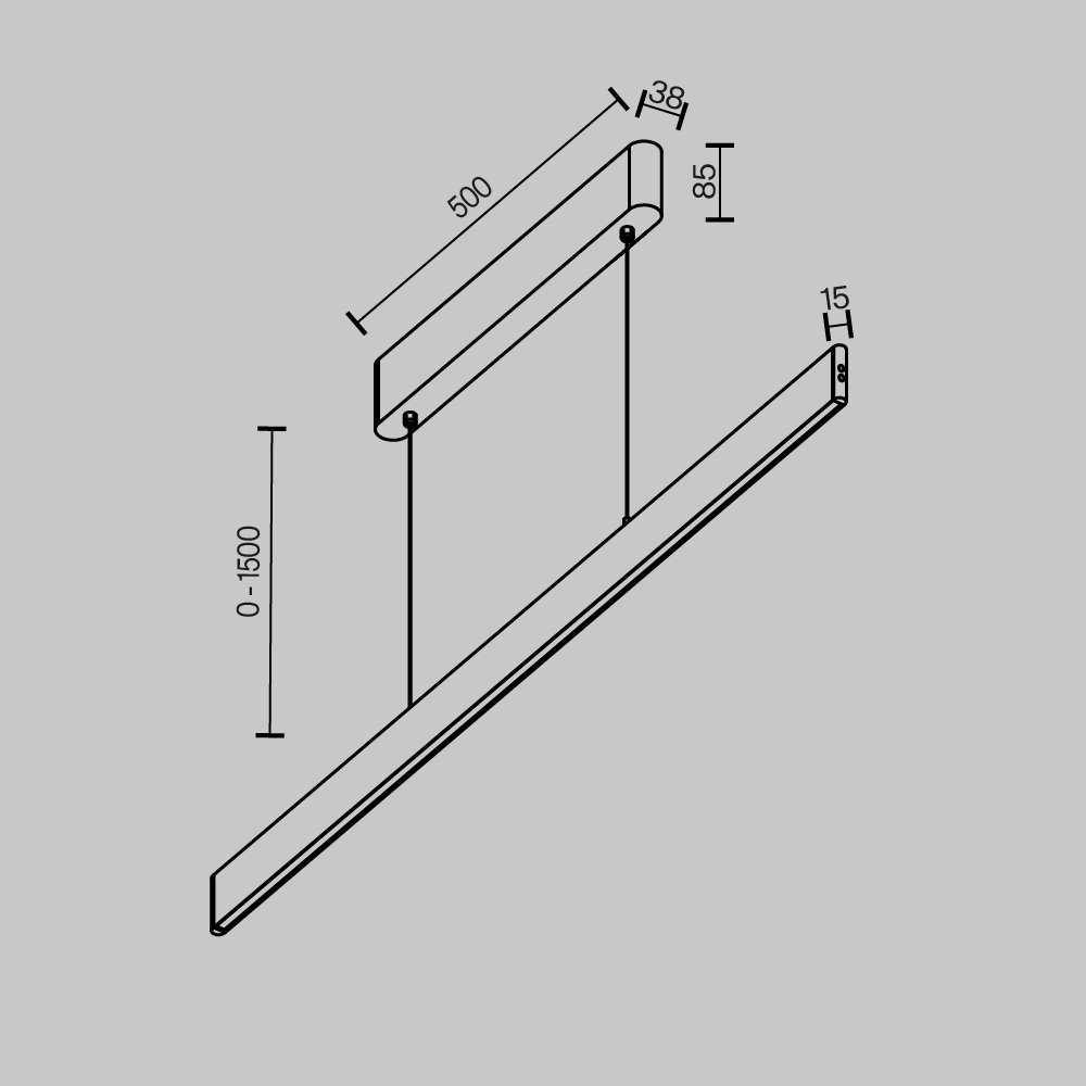 Подвесной светильник Euphoria 2700K-6000K 36вт 90° IP 20 Подвесной светильник Technical P109PL-36W2.7-6K-BS — изображение 2