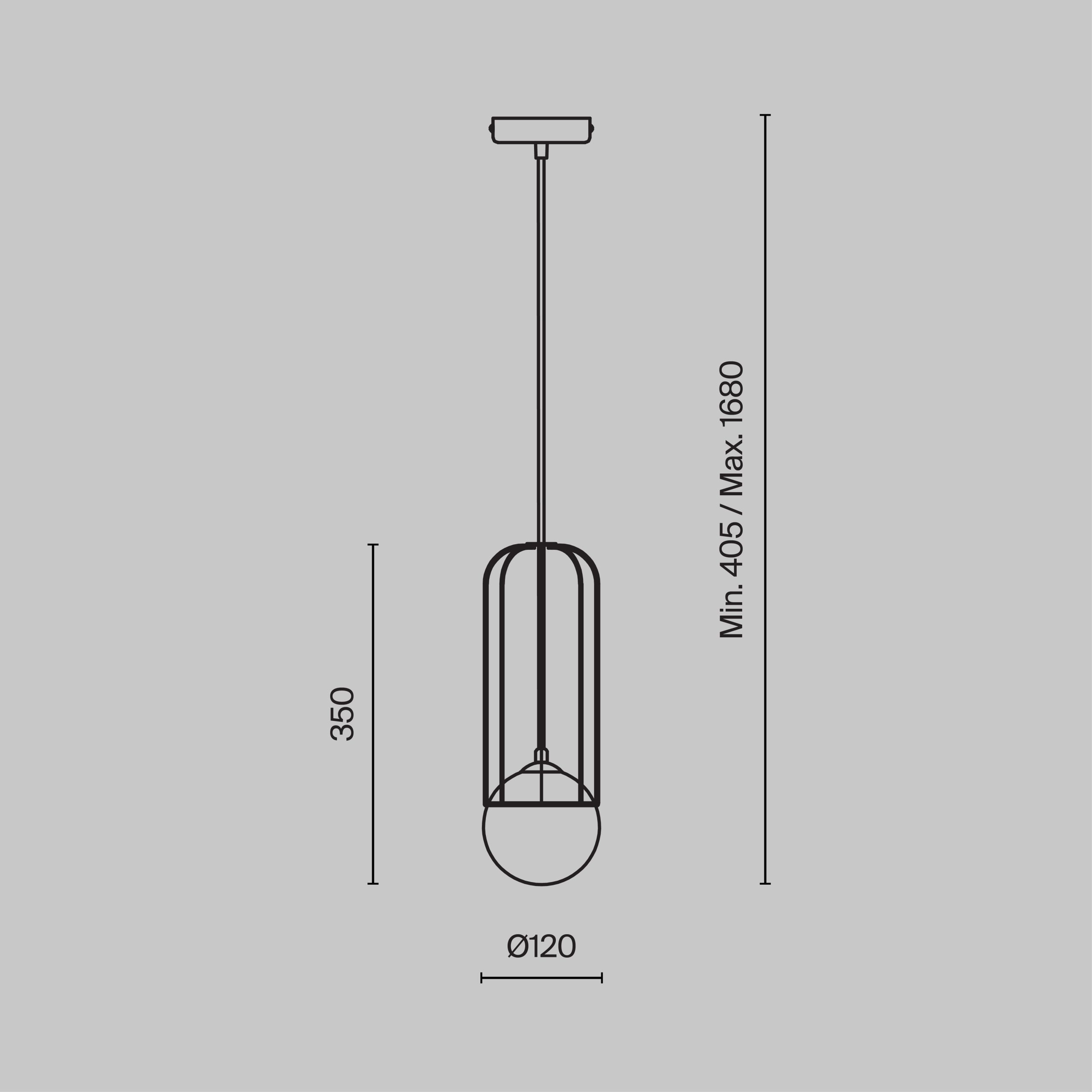 Подвесной светильник Telford G9х1 25Вт Подвесной светильник Maytoni P361PL-01G — изображение 2