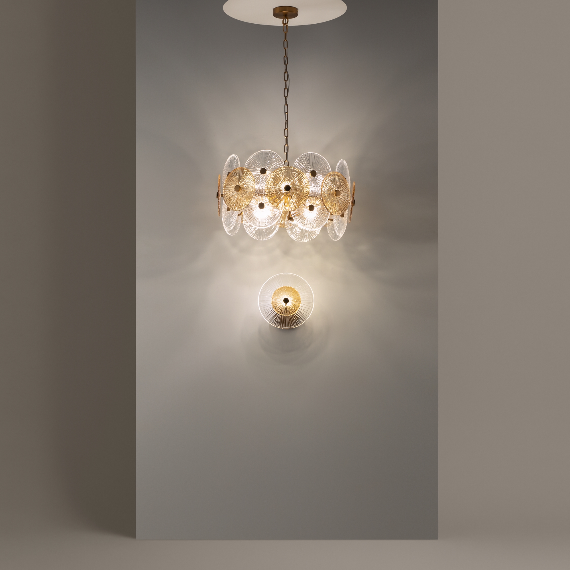 Подвесной светильник Aster E14х8 Подвесной светильник Maytoni MOD007PL-08G — изображение 4