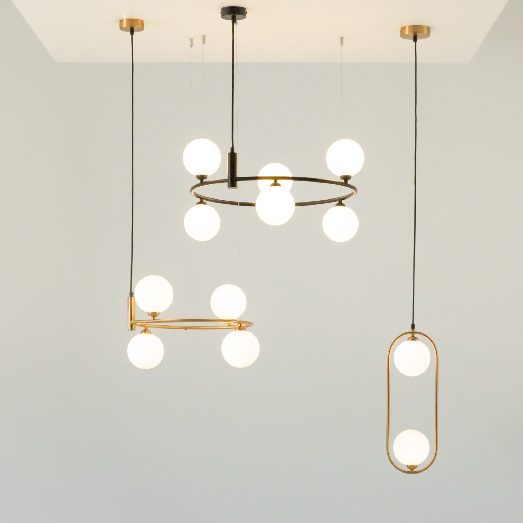 Подвесной светильник Ring G9х6 Подвесной светильник Maytoni MOD013PL-06B — изображение 3