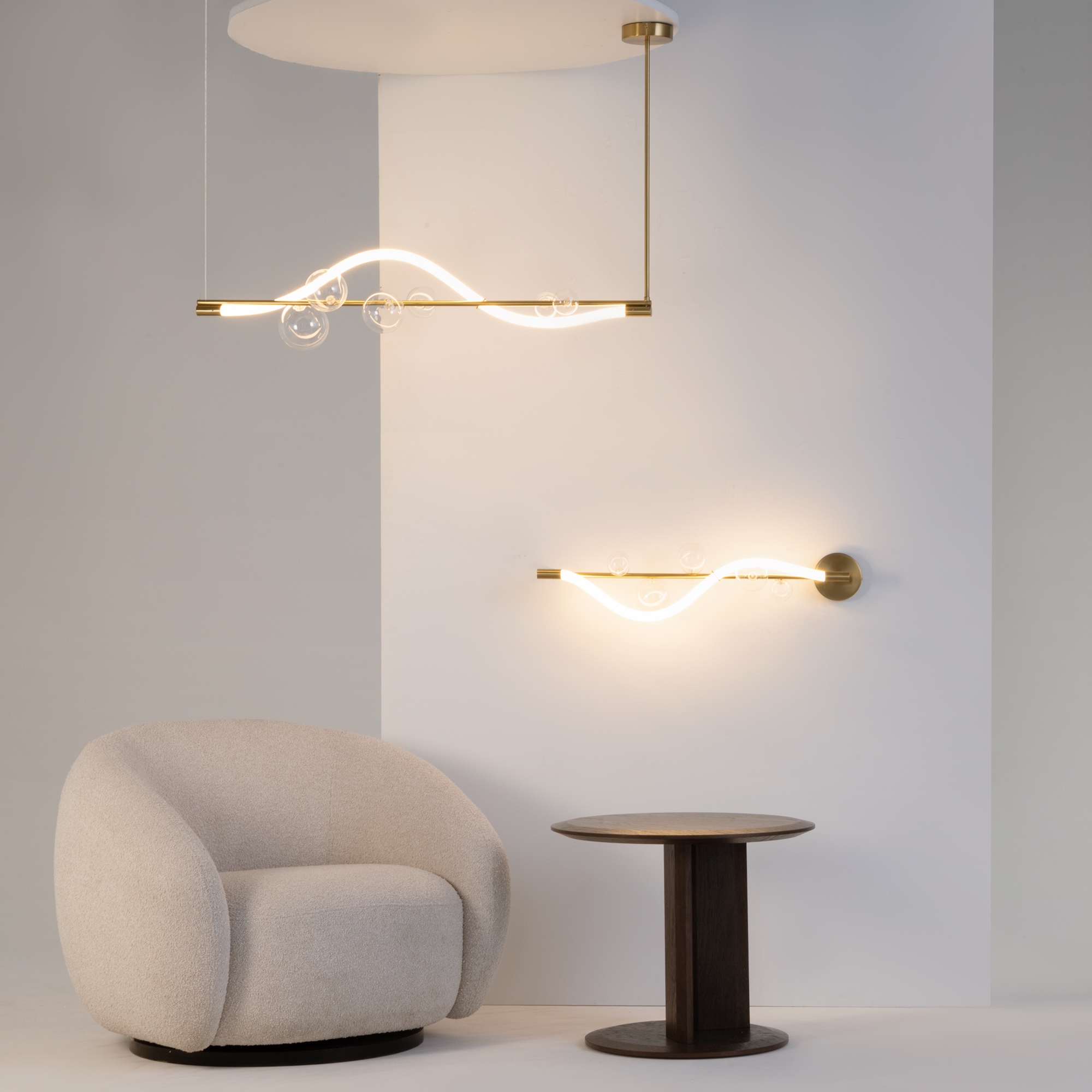 Подвесной светильник Oasis 3000К 13Вт Подвесной светильник Maytoni MOD289PL-L13BS3K — изображение 3