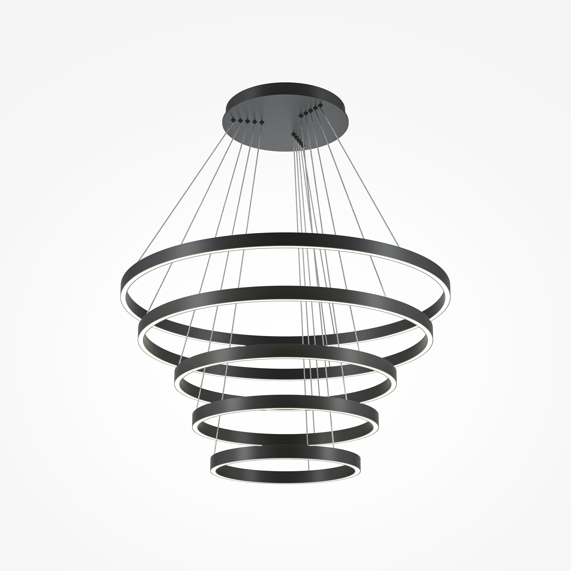 Подвесной светильник Rim 3000-4000К 174Вт Подвесной светильник Maytoni MOD058PL-L200BK — изображение 4