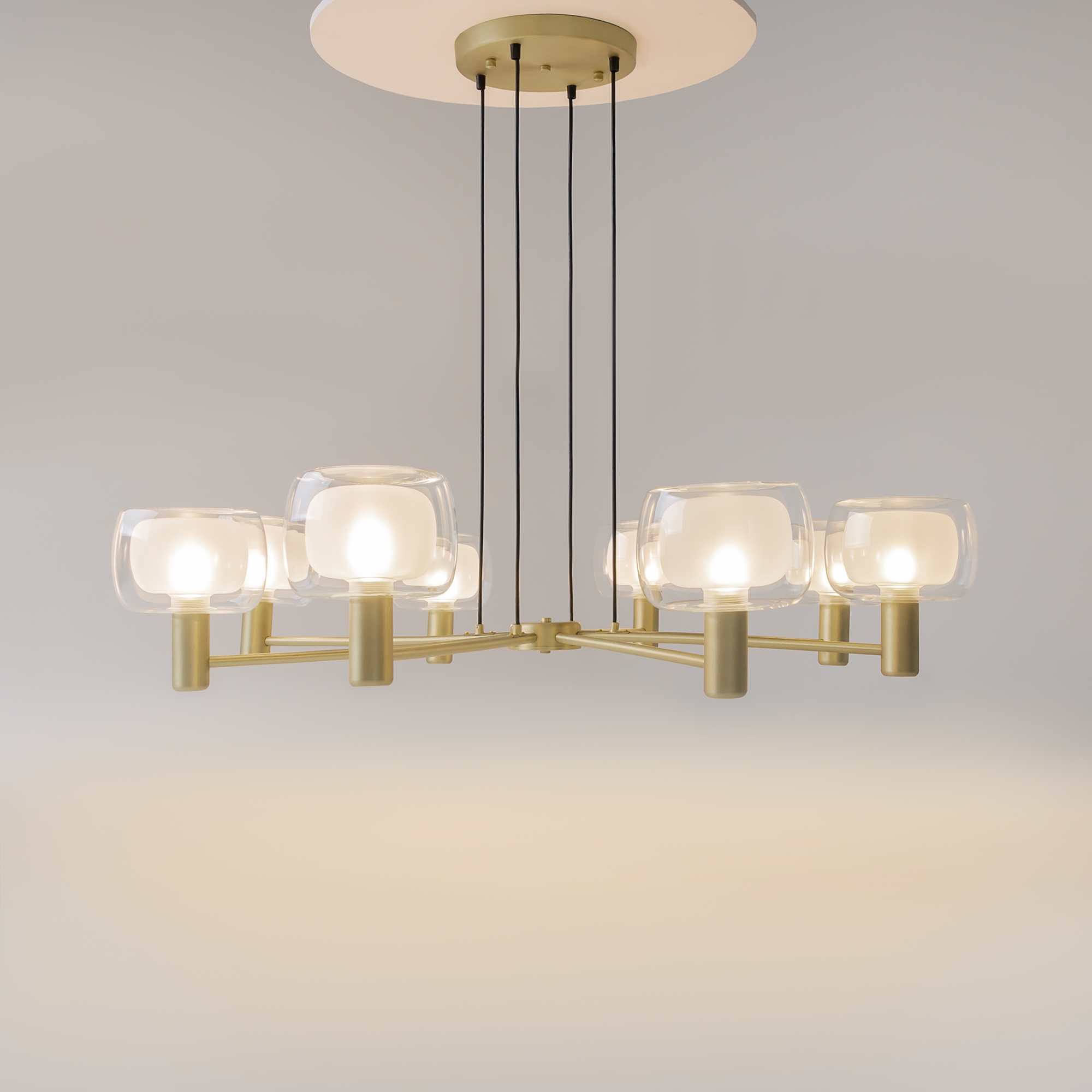 Подвесной светильник Vision E14х8 Подвесной светильник Maytoni MOD411PL-08G — изображение 4