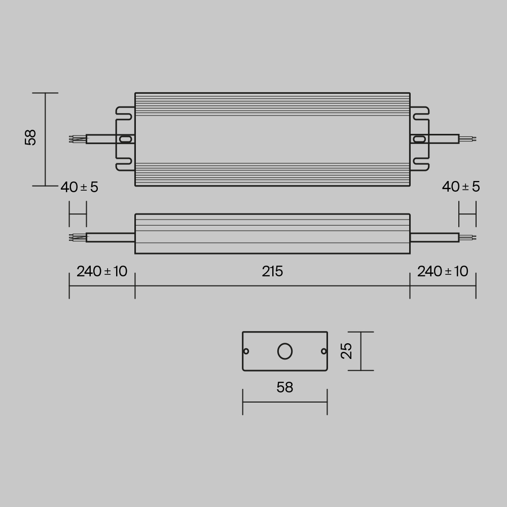 Источник напряжения 48В 100Вт IP67 PSL008 Источник напряжения Technical PSL008-100W-48V-IP67 — изображение 4