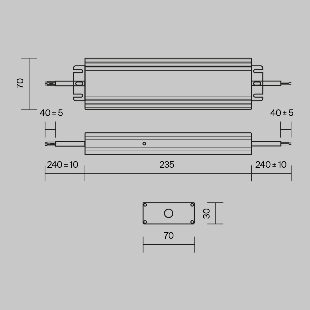 Источник напряжения 48В 150Вт IP67 PSL008 Источник напряжения Technical PSL008-150W-48V-IP67 — изображение 4