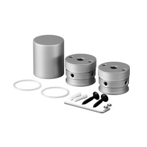 Набор для вертикального накладного монтажа Nemo D18 серебро Комплектующие для гибкого неона Led Strip 201150