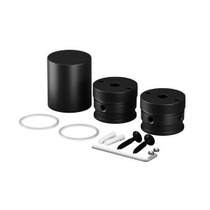 Набор для вертикального накладного монтажа Nemo D18 черный Комплектующие для гибкого неона Led Strip 201151