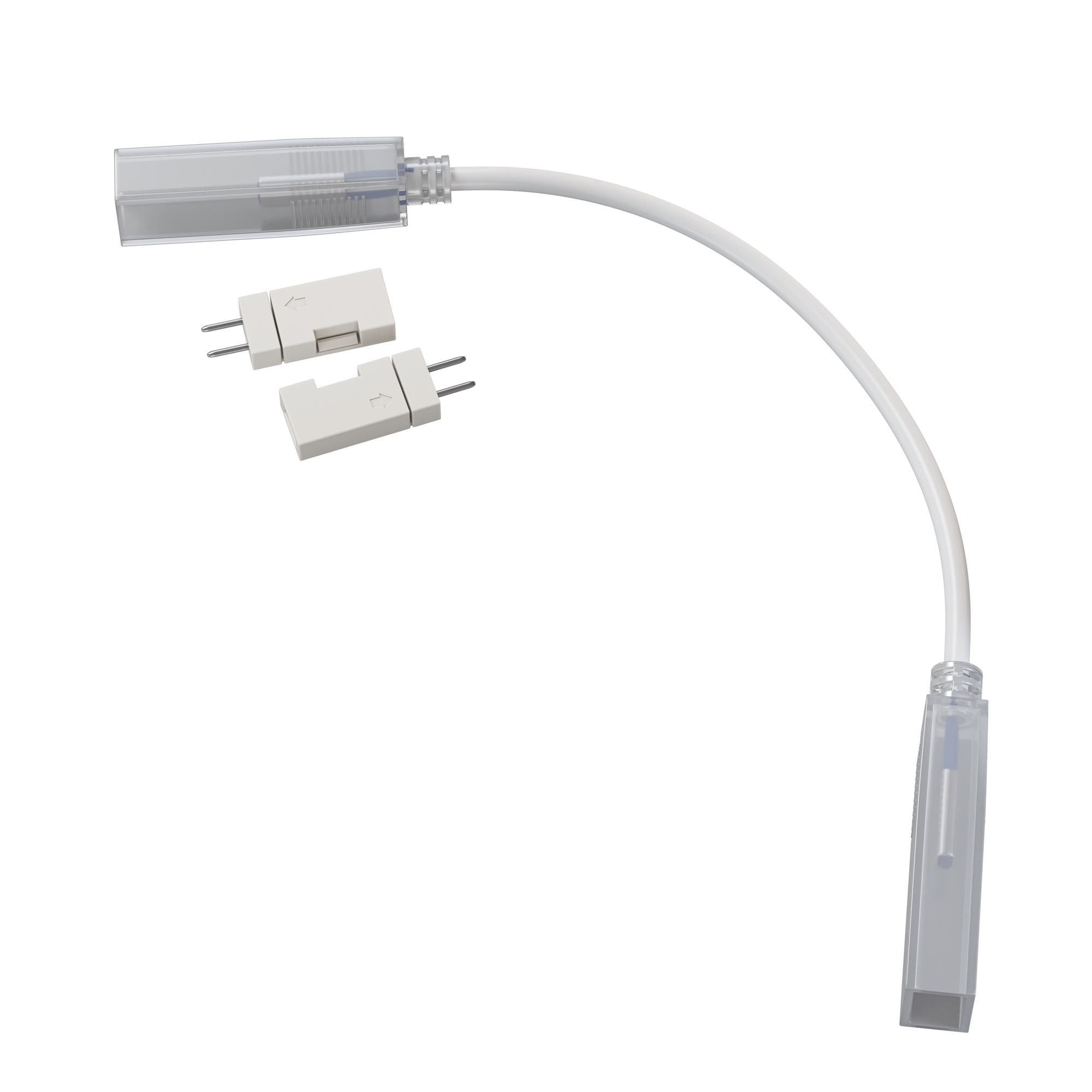 Двусторонний коннектор с проводом для светодиодной ленты 220В 201206 Комплектующие к светодиодной ленте с токоведущими элементами Led Strip 201206