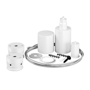 Набор для вертикального подвесного монтажа Nemo D25 белый Комплектующие для гибкого неона Led Strip 20310