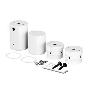 Набор для вертикального накладного монтажа Nemo D25 белый Комплектующие для гибкого неона Led Strip 20313