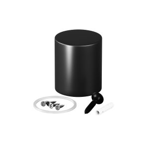 Торцевая металлическая заглушка Nemo D25 черный Комплектующие для гибкого неона Led Strip 20317