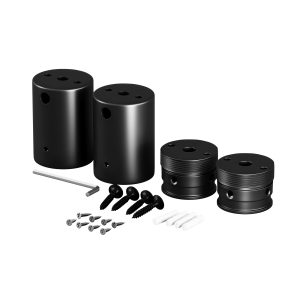 Набор для двухстороннего накладного монтажа Nemo D25 черный Комплектующие для гибкого неона Led Strip 20320