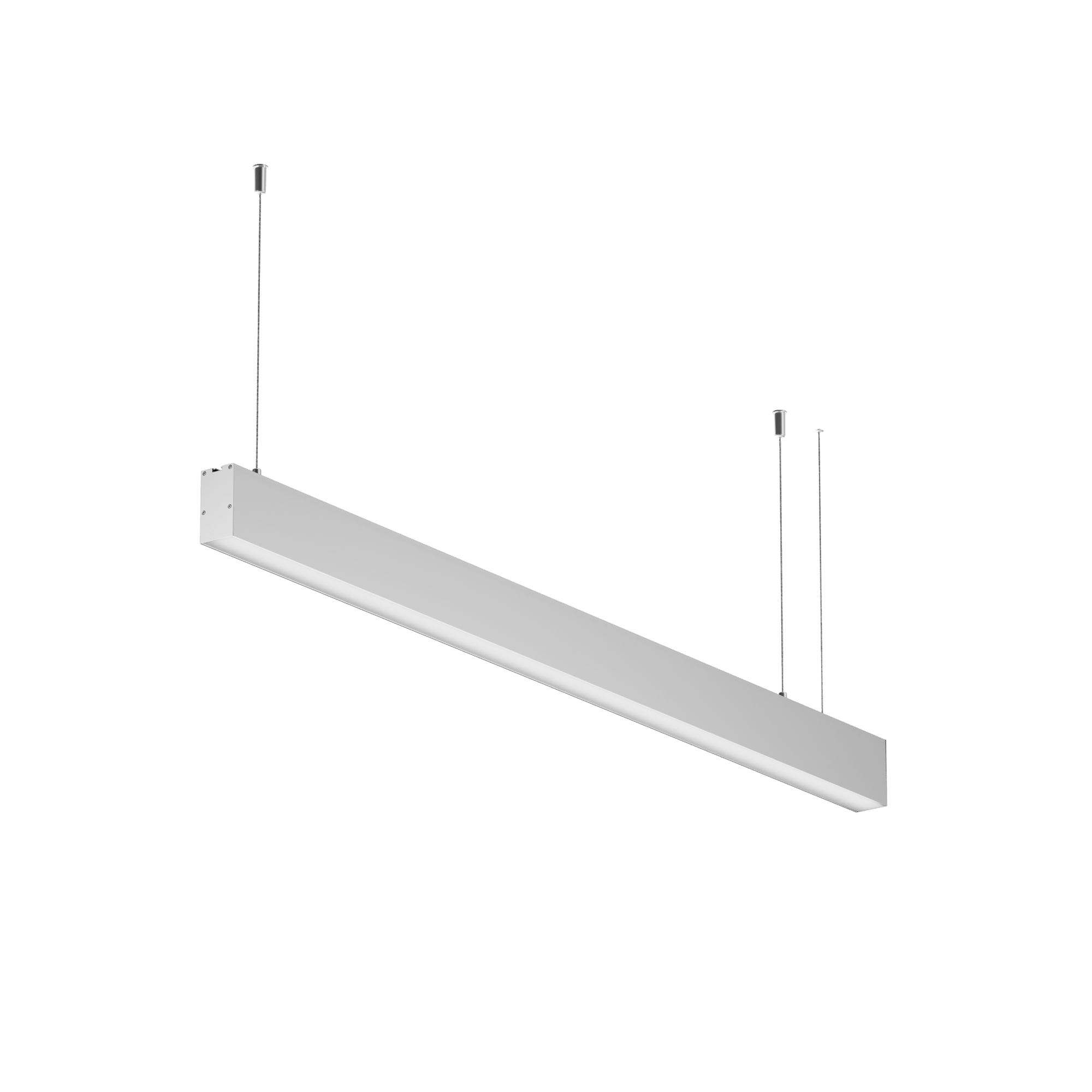 Линейный светильник подвесной 4000K 35x67 (Серебро