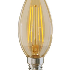 Свеча золотистая Е14 2800К 4W (5482) Лампочка Voltega 5482