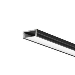 Алюминиевый профиль накладной 15x6 (Черный